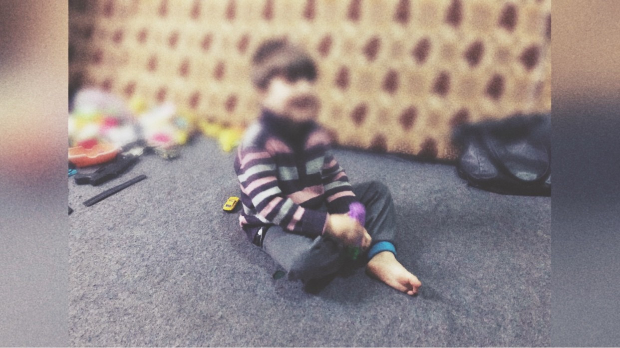 A child with shortness of breathing