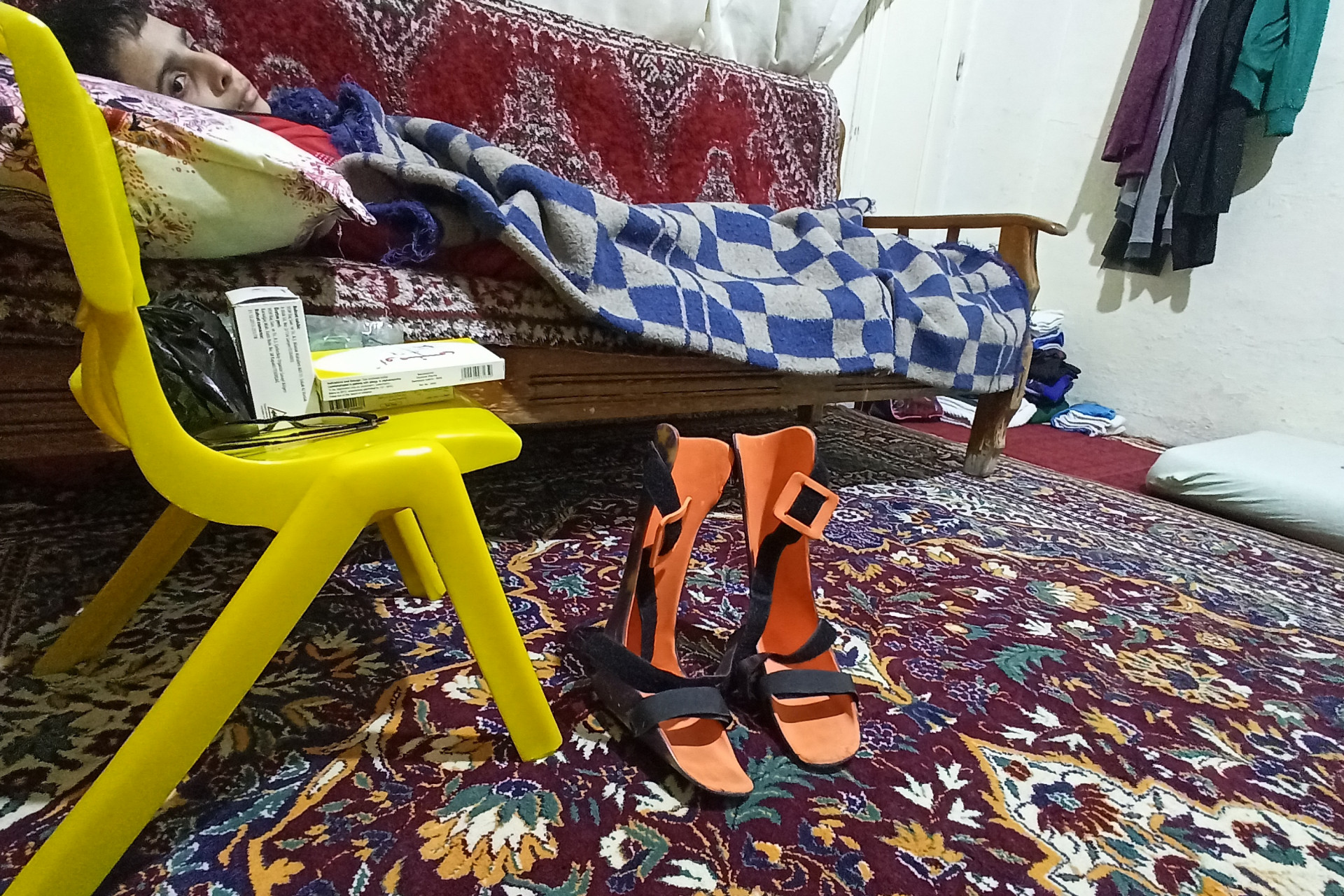 Their child is a Cerebral Atrophy pateint and they live in a deplorable living conditions.