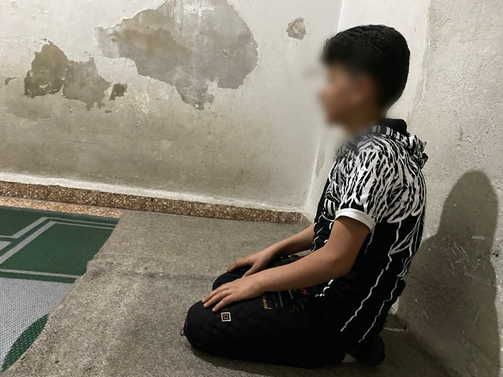 A little boy suffers from shortness of stature