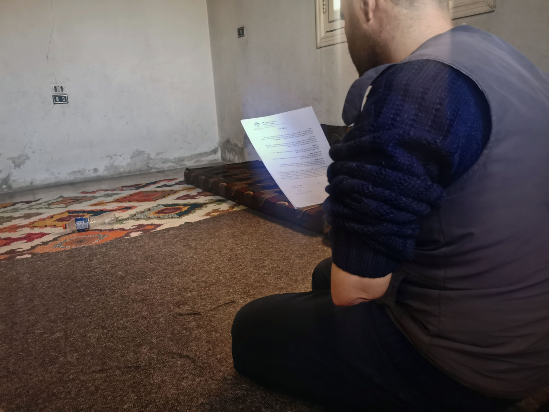 Ahmed was displaced after his left arm was amputated due to a war injury, and he needs your help