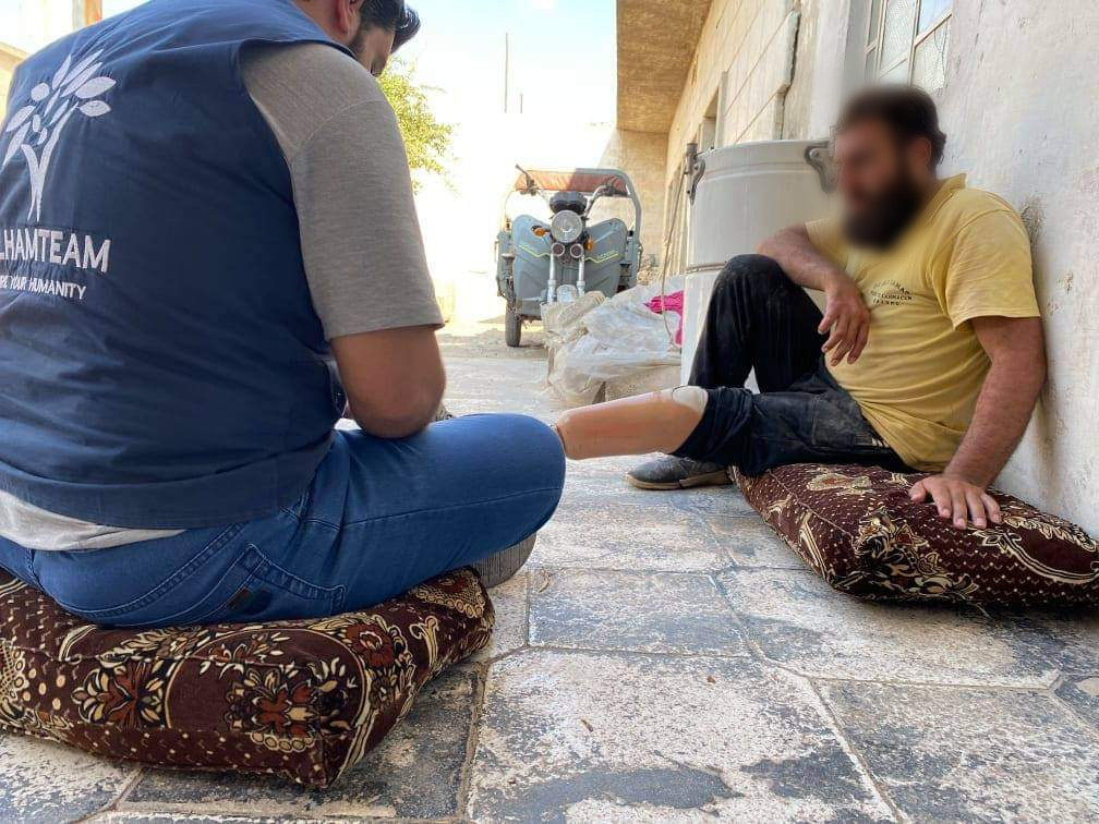 A war injury left Nayef with one leg and damage in his nerves