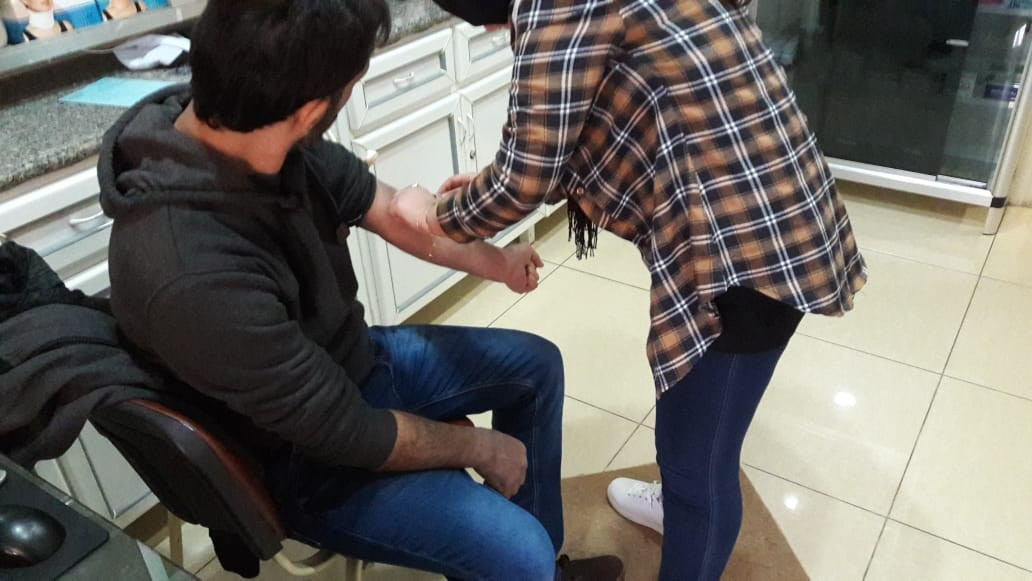 a refugee suffers from disc