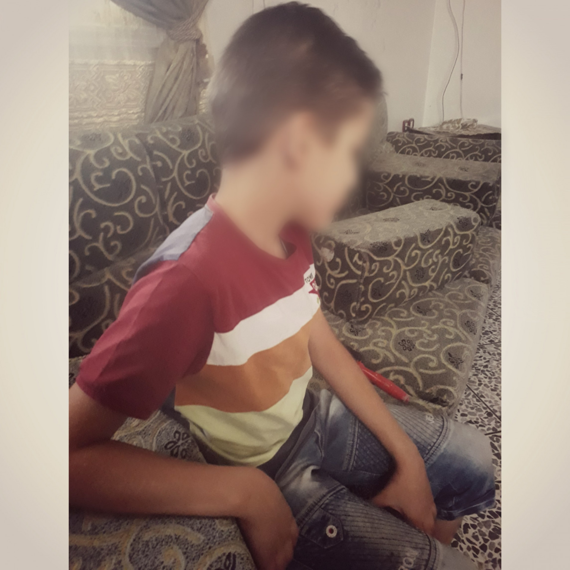 Un enfant infecté dans sa cornée