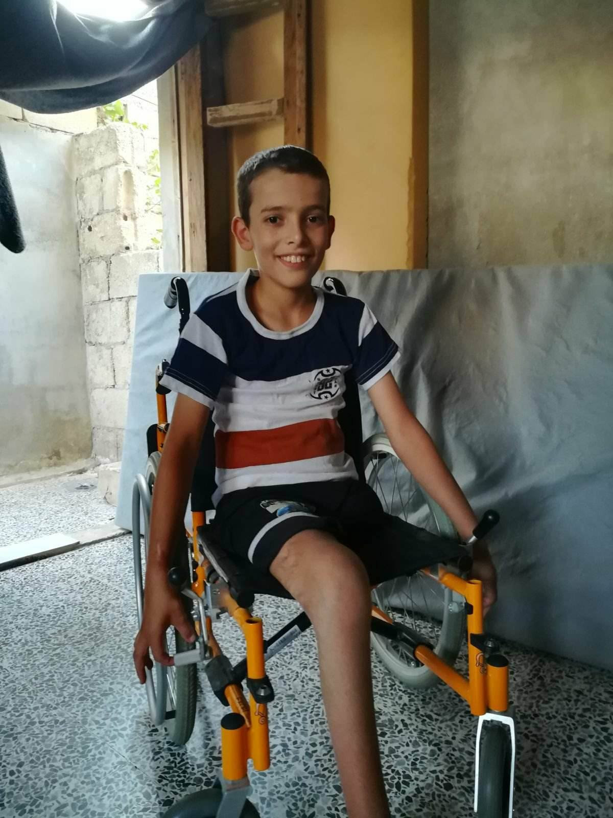 A child in need for a wheelchair
