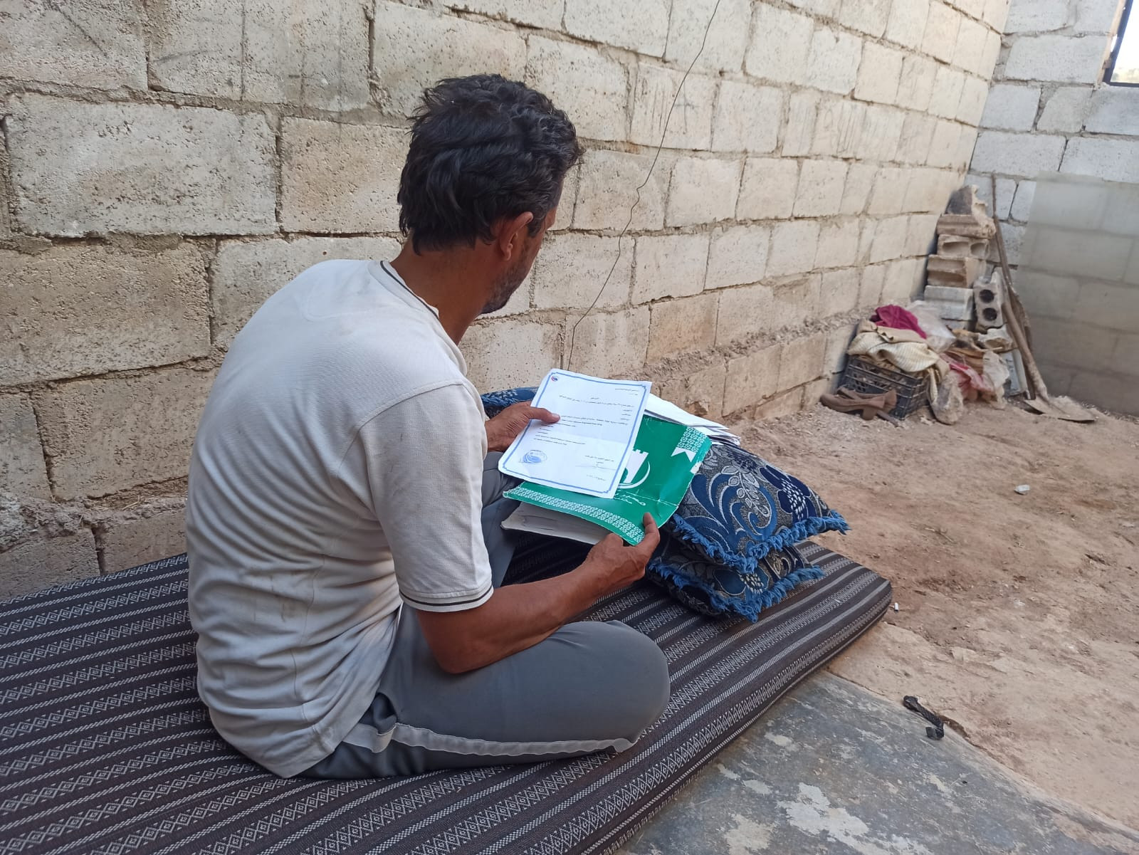 Khaled is blind but resilient, needs medications to avoid complications from his illnesses.