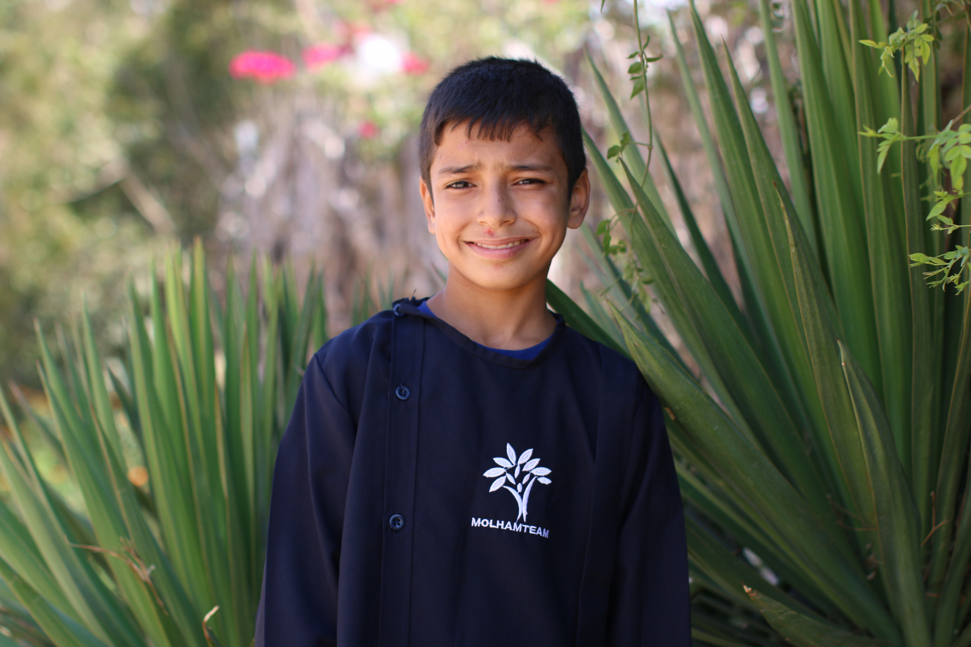 Motassem, an orphaned child who needs a sponsorship