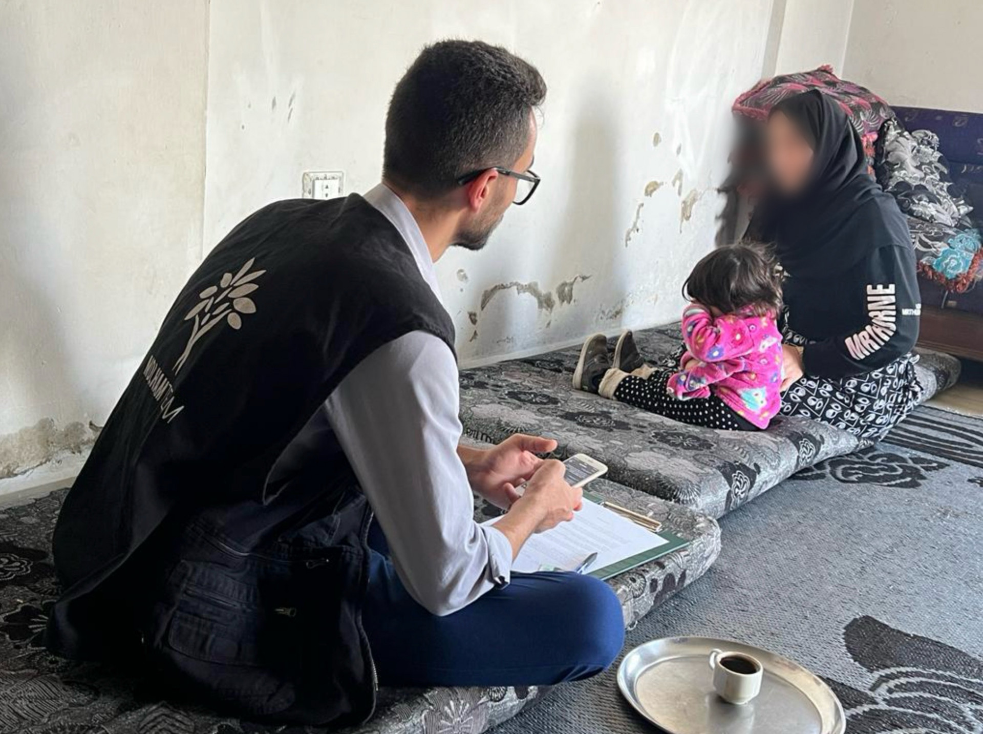 Poor living conditions are experienced by Khadija and her family..