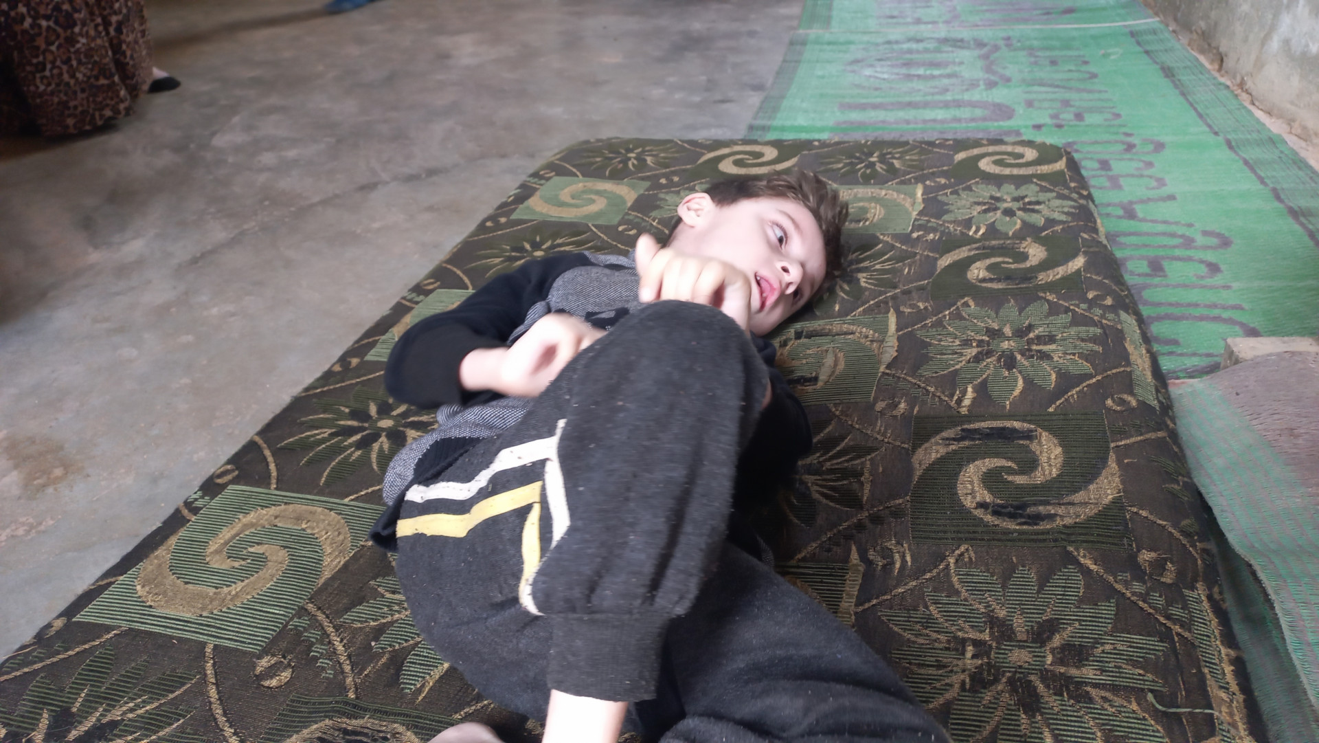 Jihad is with cerebral atrophy, needs help
