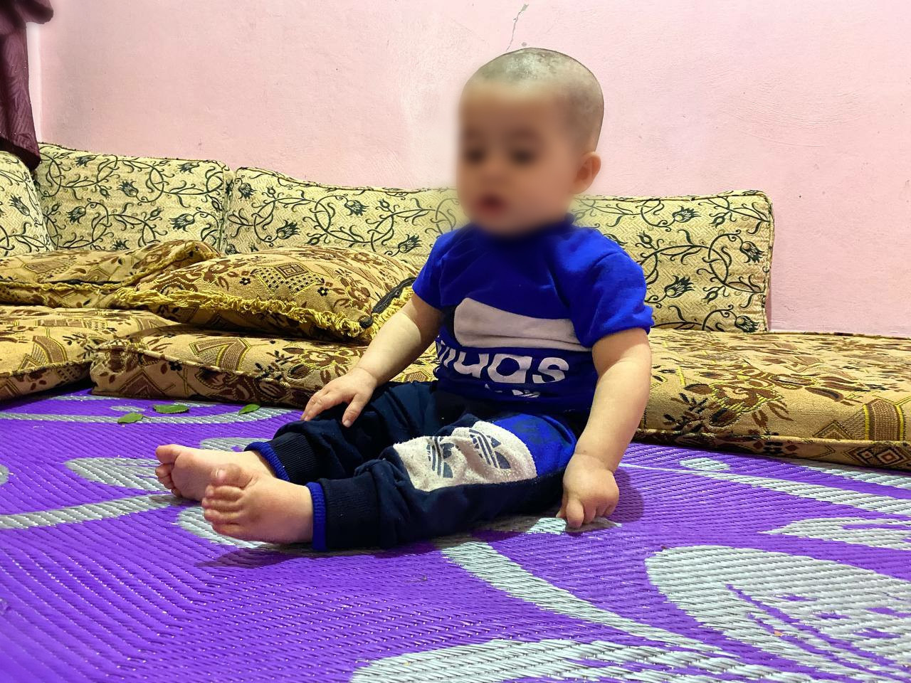 Mahmoud has a breast cyst that is preventing him from moving and causing him severe pain.