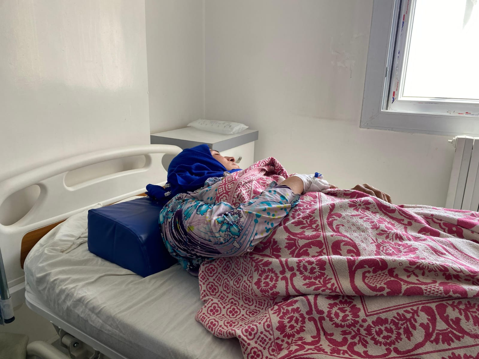 Despite her harsh circumstances, she has endured a significant amount of illness. Let's stand by her.