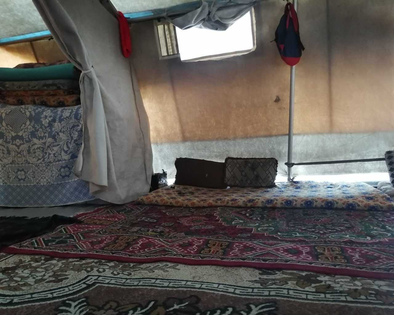 Eid lives with his family in a tent with no provider