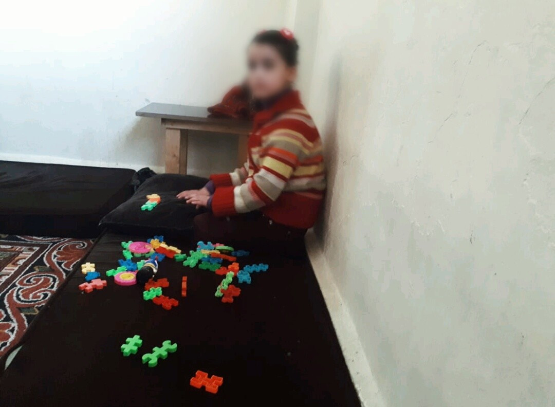A girl with precocious puberty