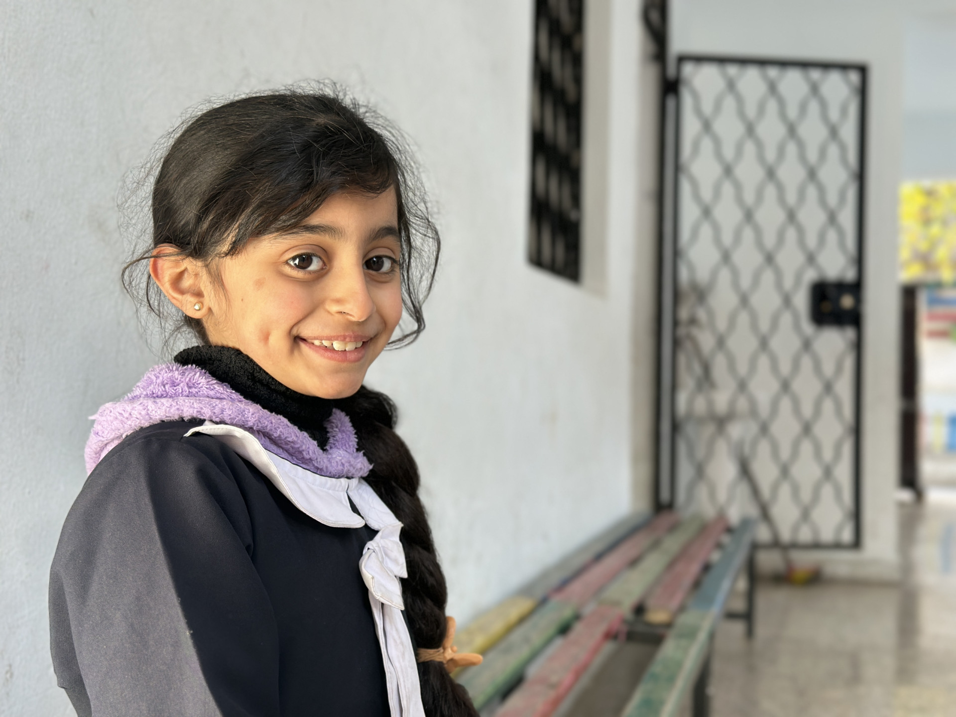 Hiyam… a little smile that defies life’s hardships.