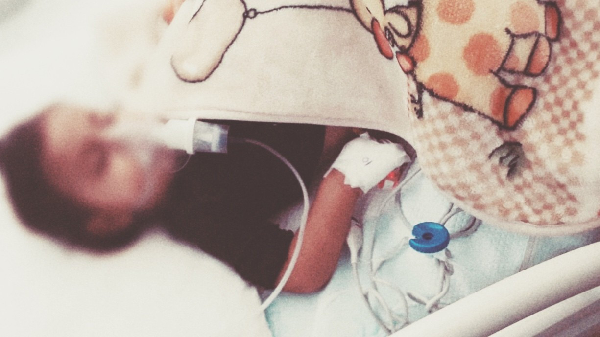 A baby girl sick since birth