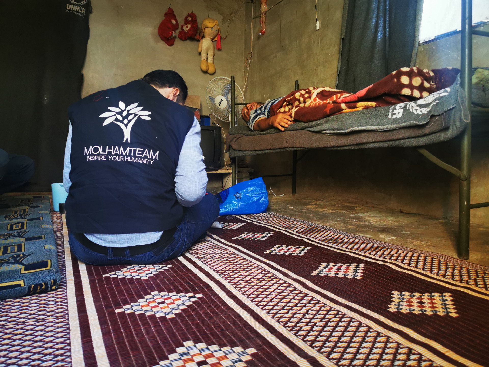 An injured father is unable to provide for his children.