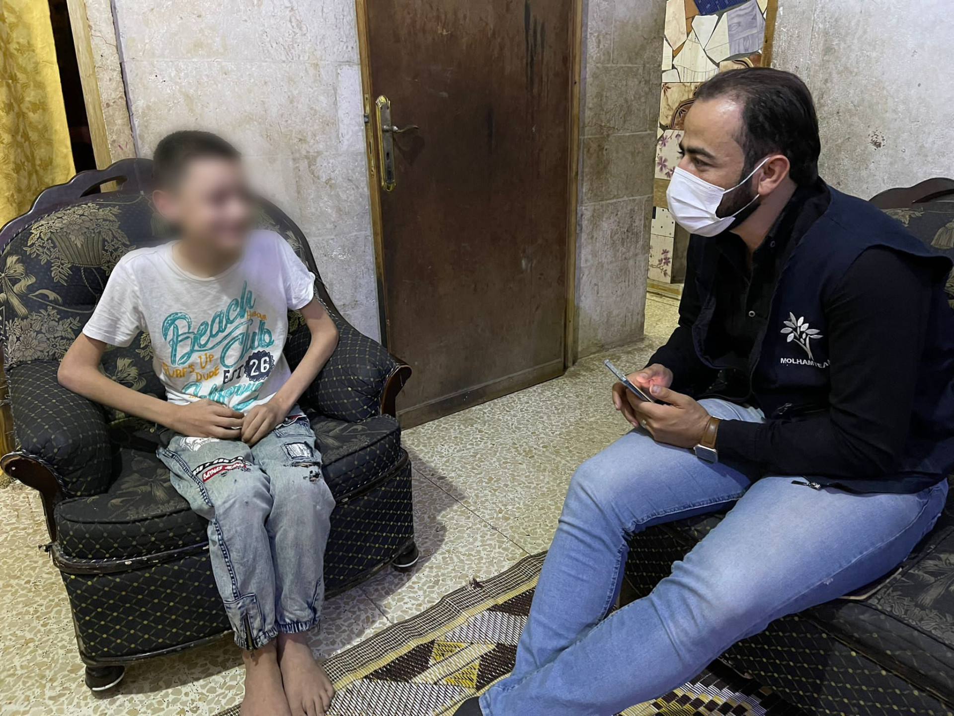 Waleed needs treatment to be able to walk.