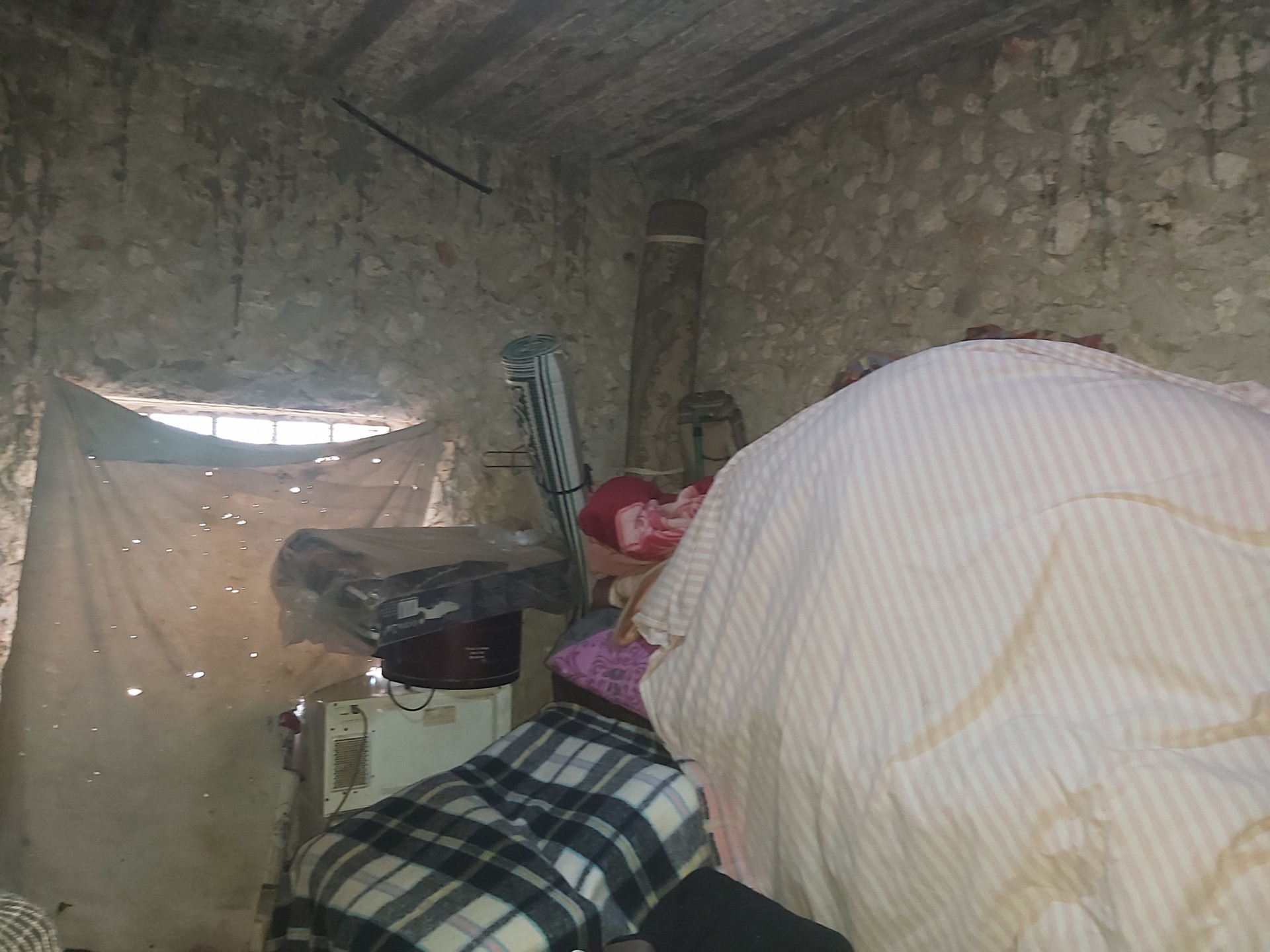 A family suffers with poverty