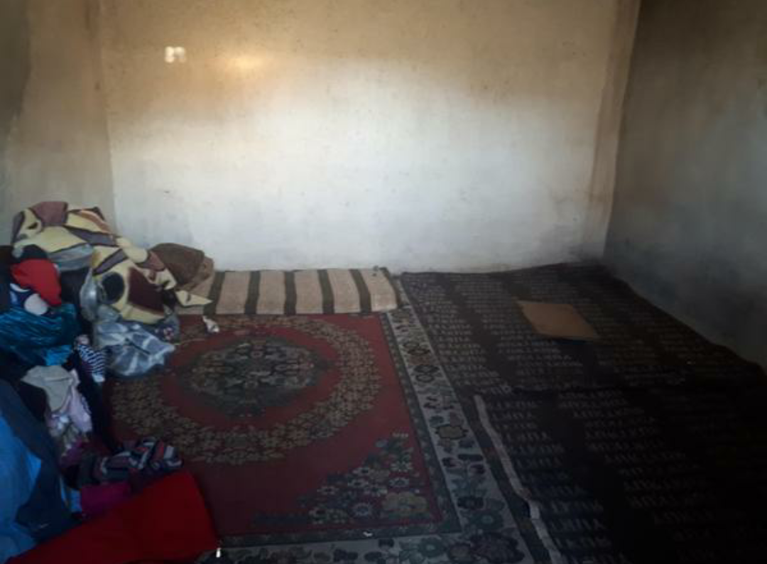 two families are living in poor two rooms