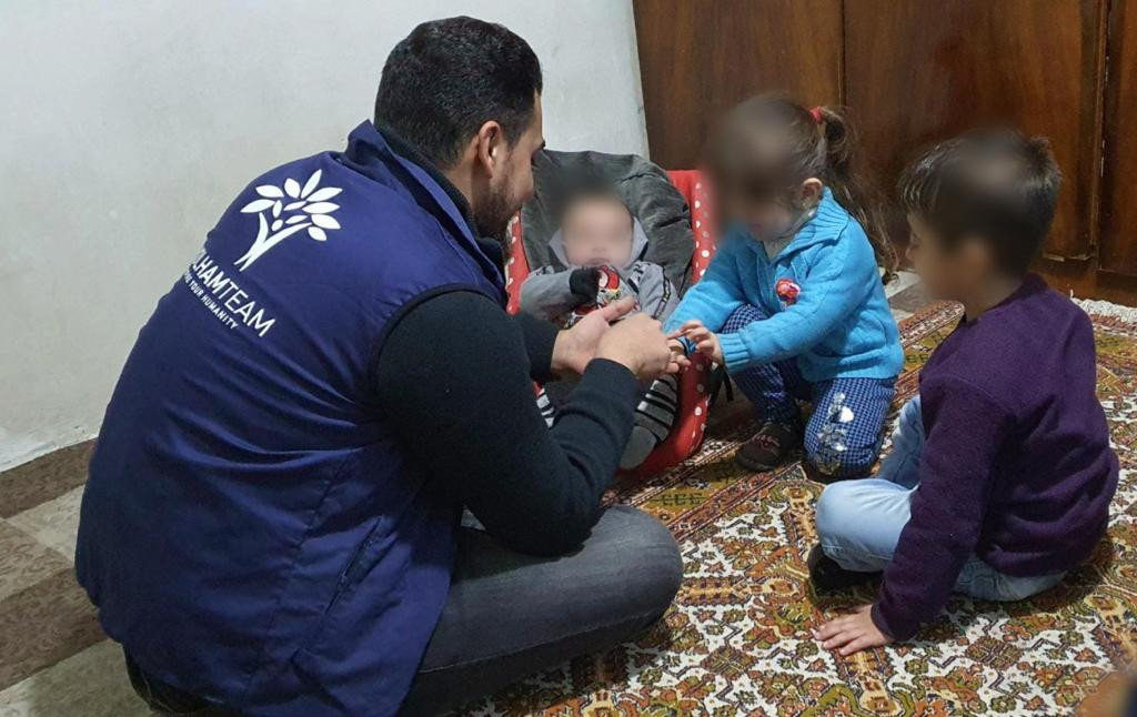 Asmaa and her children live in poor living conditions