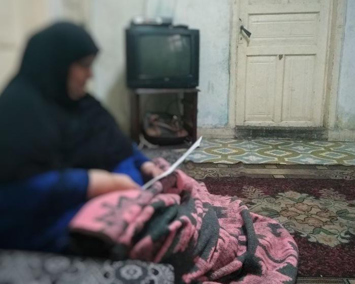 A widow is asking for help