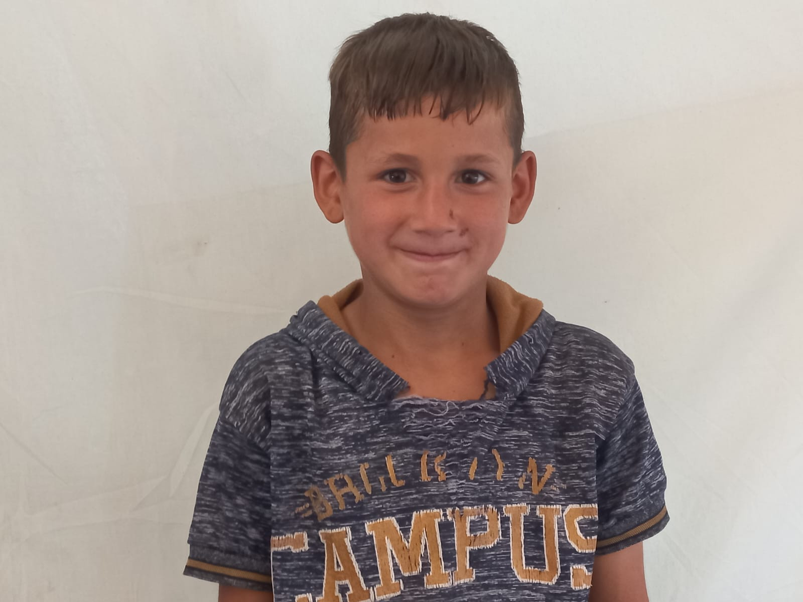 Yaman is an orphan kid from Gaza.