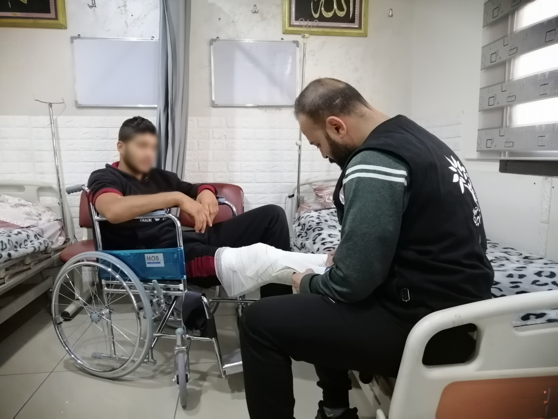 A young man had an accident and got multiple fractures.