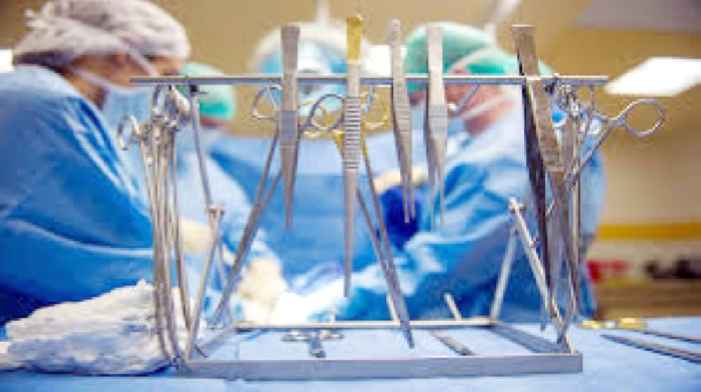 A lady needing surgery to clean the collecting duct system