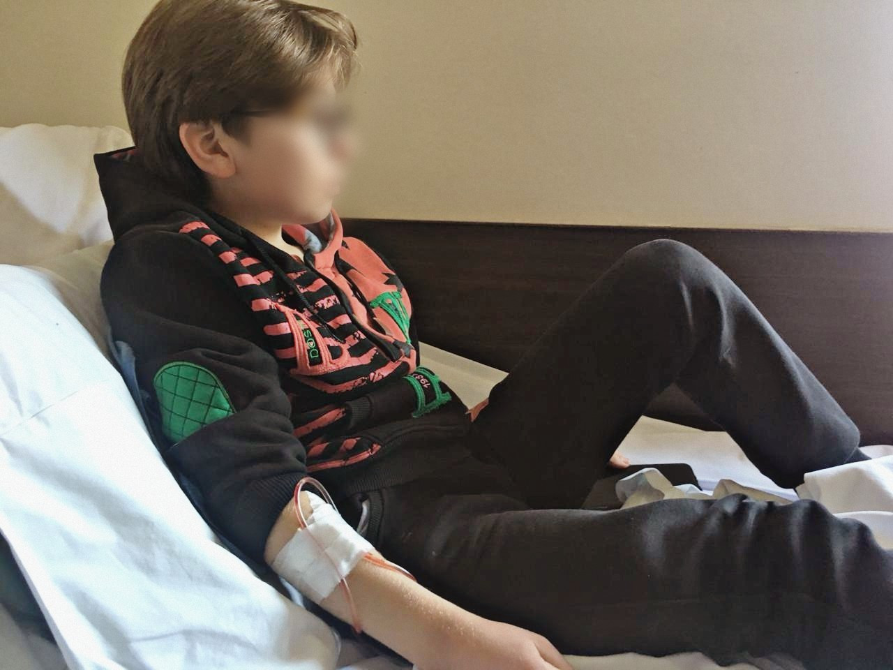 A child with recurrent tonsillitis