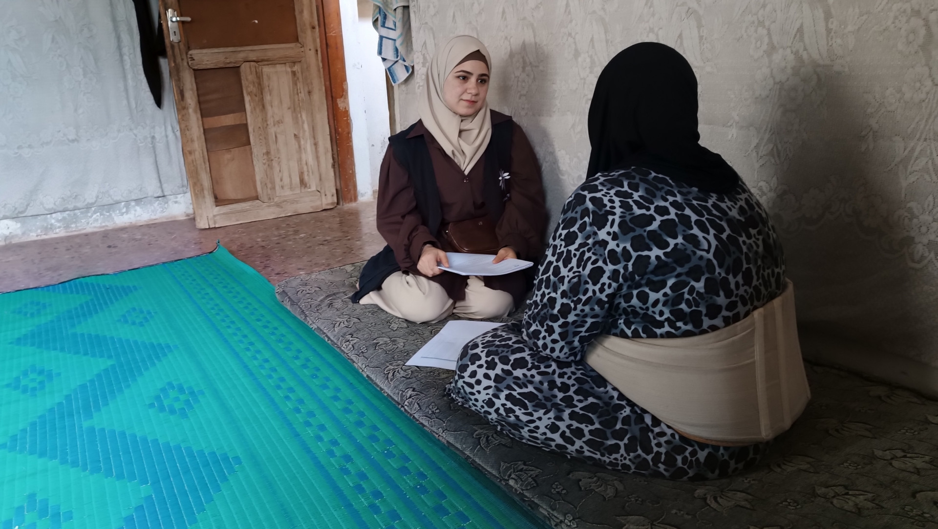 Aiusha and her husband lives in tragic conditions.