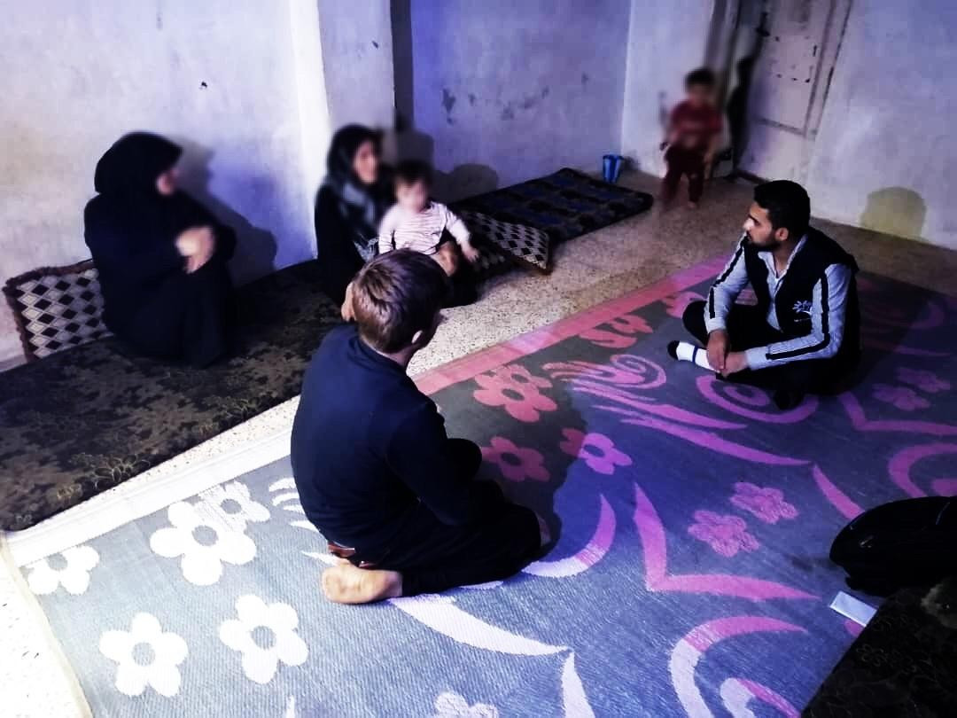 Five families is in a basement with no food or lights
