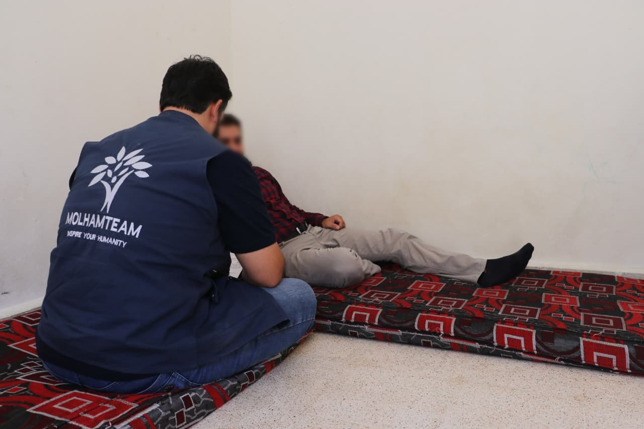 The breadwinner of the family has a foot injury due to bombing and needs your help to do an operation.