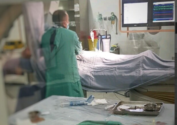An old man suffers from cardiac disorders!