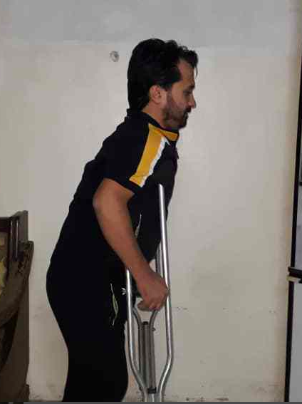 A young man needs hip joint replacement