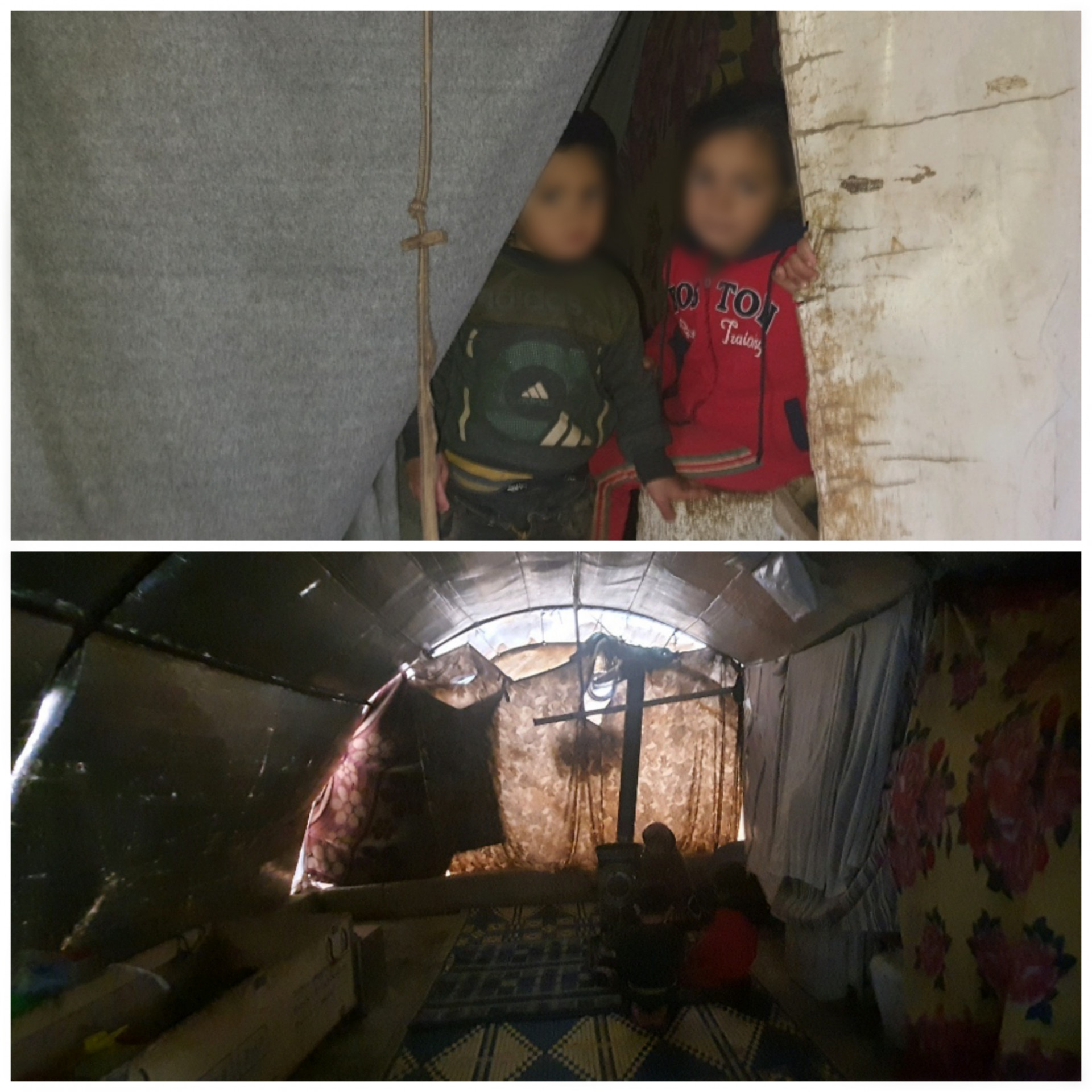 A family of eleven lives in a cold, worn out tent!
