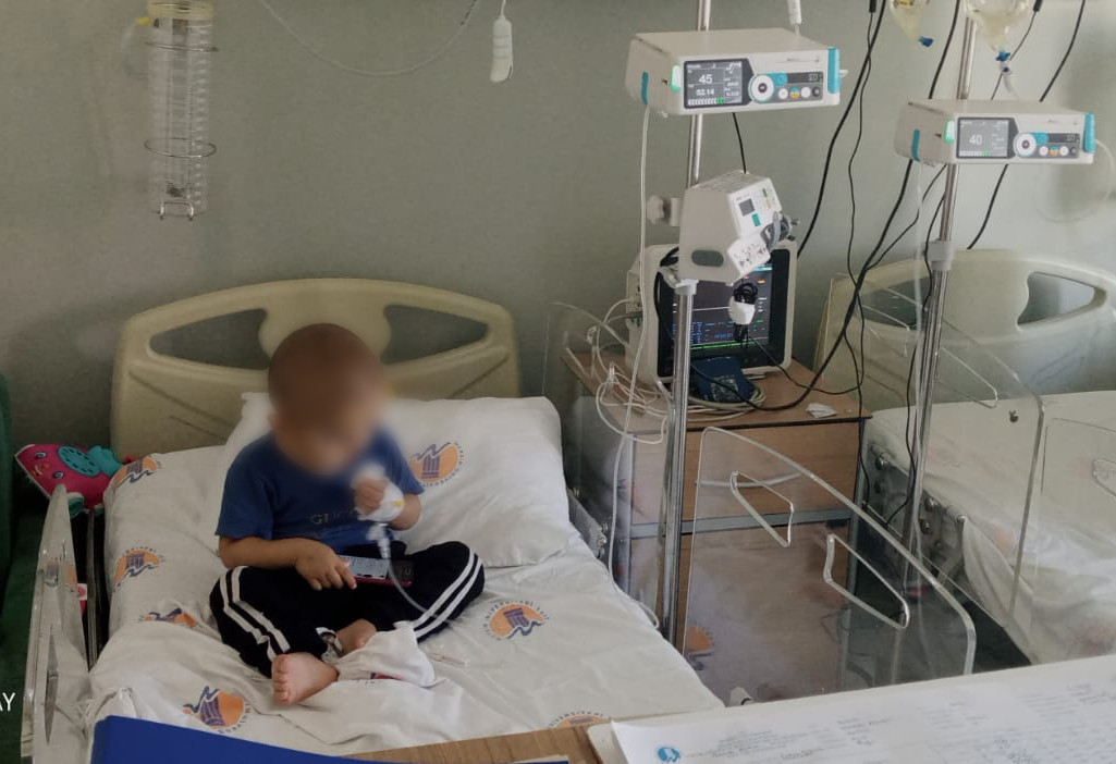 A kid with cancer