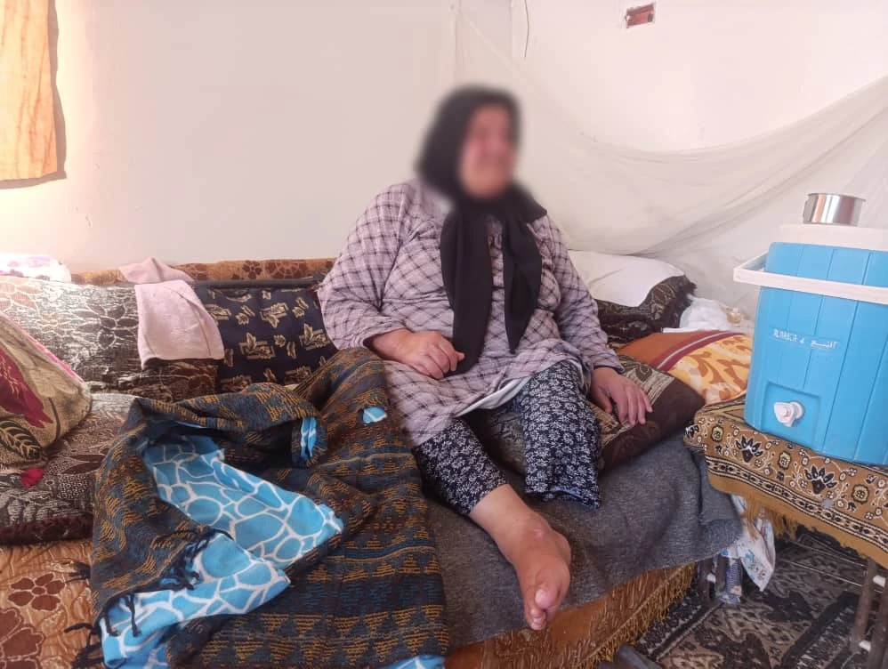 السكري سلبها القدرة على الحركة